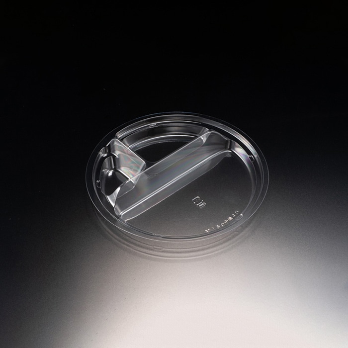 リスパック 冷やし麺容器　クリーンボール　中皿3S M160 PAPS728 100枚/袋（ご注文単位18袋）【直送品】