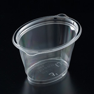 リスパック サラダ容器 バイオカップ ハレル 本体 10-68B クリアー防曇 PABR251 50個/袋（ご注文単位36袋）【直送品】