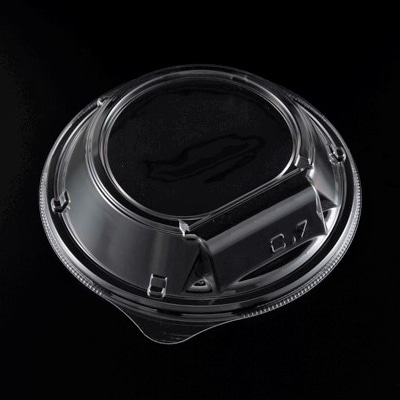 リスパック 丼容器 バイオPET 海専丼 外嵌合蓋 160OC クリアー防曇 RRKS237 50枚/袋（ご注文単位16袋）【直送品】