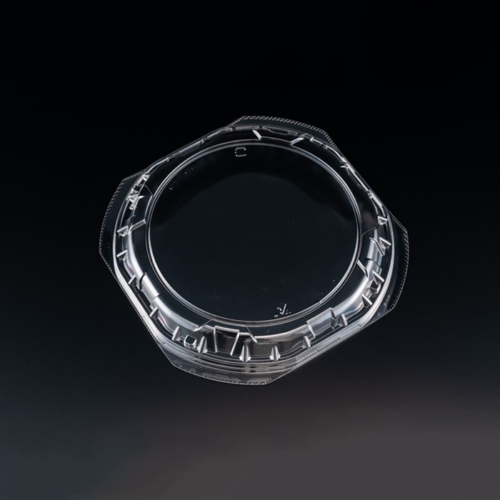 リスパック 冷やし麺容器 バイオピタリ 外嵌合蓋 195 OC PBAA796 100枚/袋(ご注文単位4袋)【直送品】