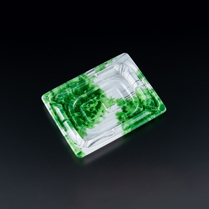 リスパック 惣菜容器　バイオカップ優枠　本体 15-11B PABH603　モダンレタス 50枚/袋（ご注文単位24袋）【直送品】