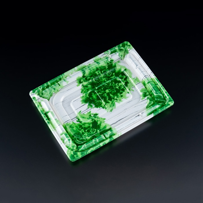 リスパック 惣菜容器　バイオカップ優枠　本体 20-15B PABH607　モダンレタス 50枚/袋（ご注文単位12袋）【直送品】