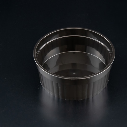 リスパック デザート容器　バイオココマル　本体 IR88-150H H10T011　クロ 25枚/袋（ご注文単位20袋）【直送品】