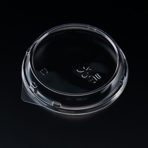 リスパック 惣菜容器　丸カップ　バイオ　129パイ　外嵌合蓋 FSL　J10 クリアー防曇 50枚/袋（ご注文単位30袋）【直送品】