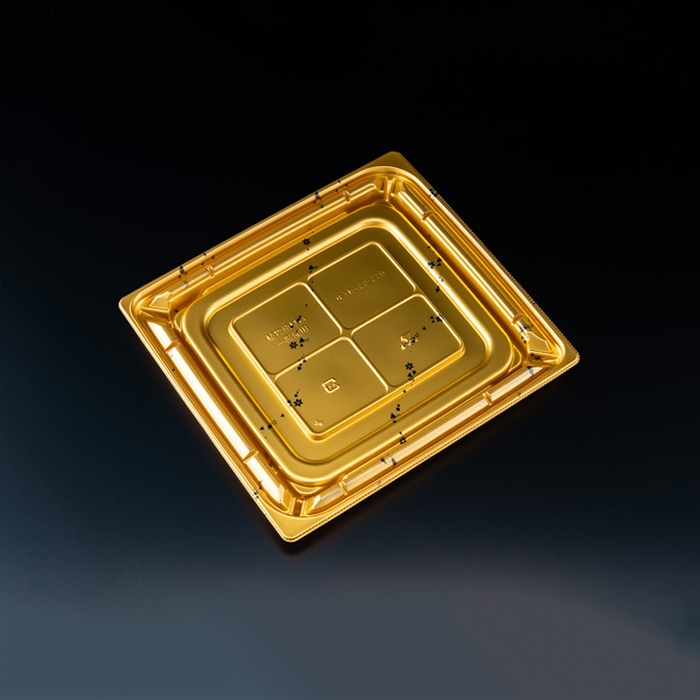 リスパック 惣菜容器　バイオカップ優枠　本体 20-22B PABH474　カリス金 50枚/袋（ご注文単位8袋）【直送品】