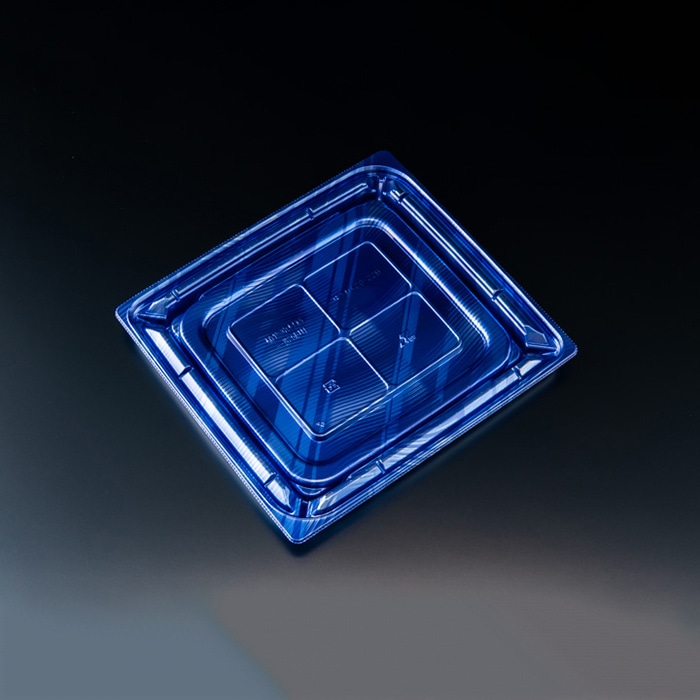 リスパック 惣菜容器　バイオカップ優枠　本体 20-22B PABH477　ルミナスブルー 50枚/袋（ご注文単位8袋）【直送品】