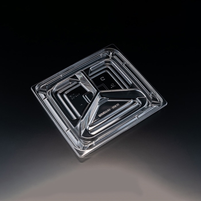 リスパック 惣菜容器　バイオカップ優枠　本体 20-22B-3S PABH481　クリアー 50枚/袋（ご注文単位8袋）【直送品】