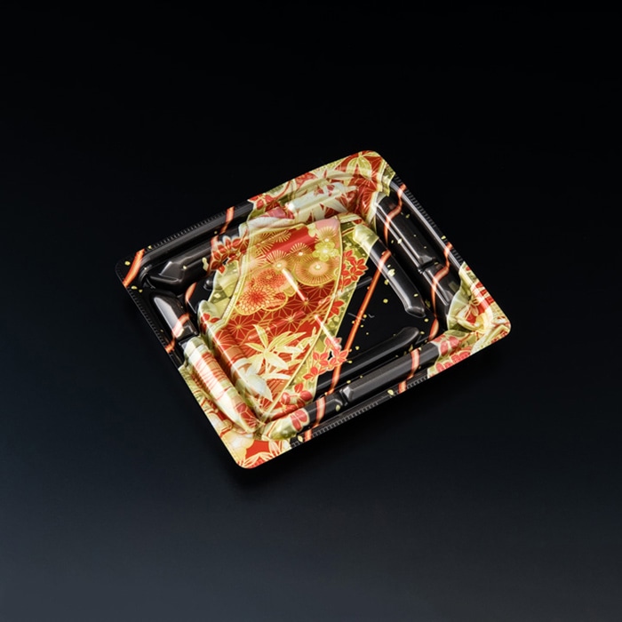 リスパック 惣菜容器 バイオデリカ優枠 本体 15-13B RHBU356 Kーきらび赤 50枚/袋(ご注文単位20袋)【直送品】