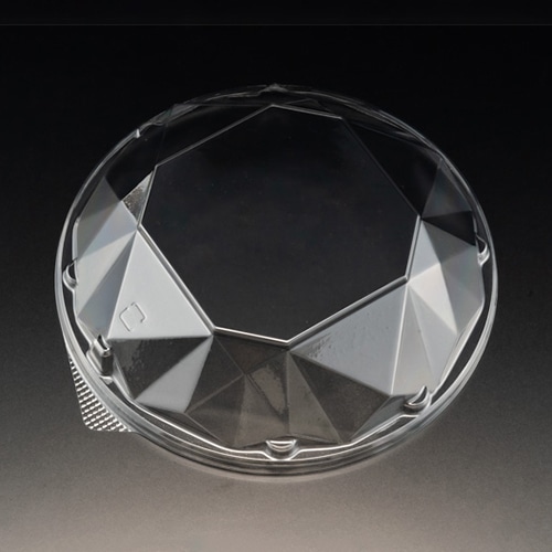 リスパック サラダ容器 バイオMF 外嵌合蓋 50ーOC2 クリアー防曇 PABR890 50枚/袋（ご注文単位16袋）【直送品】