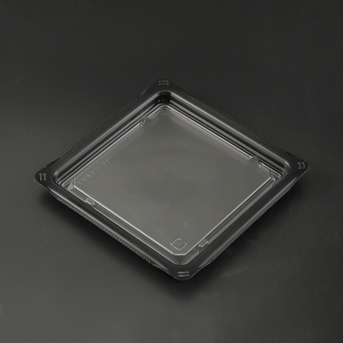 リスパック サラダ容器 バイオカップ キューブ 内嵌合蓋 12-TC クリアー防曇 PABK170 50枚/袋（ご注文単位18袋）【直送品】