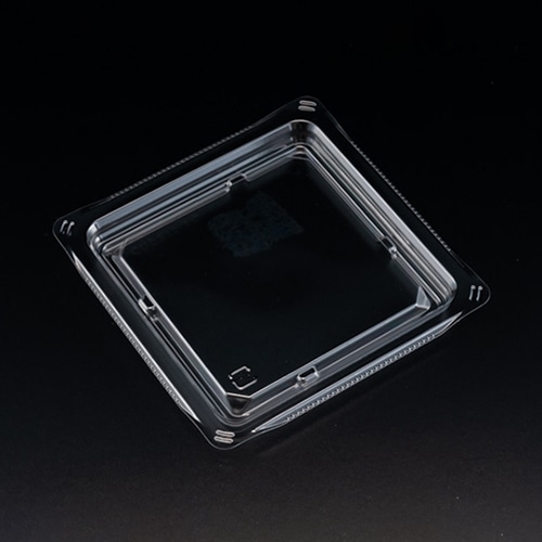 リスパック サラダ容器 バイオカップ キューブ 内嵌合蓋 11-TCN クリアー防曇 PABK130 50枚/袋（ご注文単位18袋）【直送品】