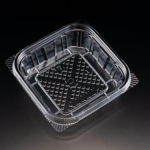 >リスパック 青果容器 バイオカップ ポワロ 本体 13-35B 50枚/袋(ご注文単位24袋)【直送品】