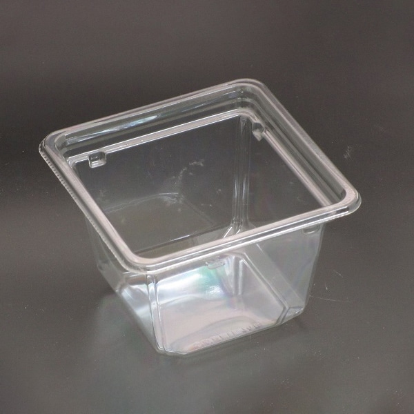 リスパック 惣菜容器　バイオカップ　キューブ　本体 11-70B クリアー防曇 50個/袋（ご注文単位18袋）【直送品】