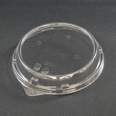 リスパック 惣菜容器 バイオカップ 外嵌合蓋 129パイ FSL 穴4 クリアー防曇 PBPM289 50個/袋（ご注文単位30袋）【直送品】