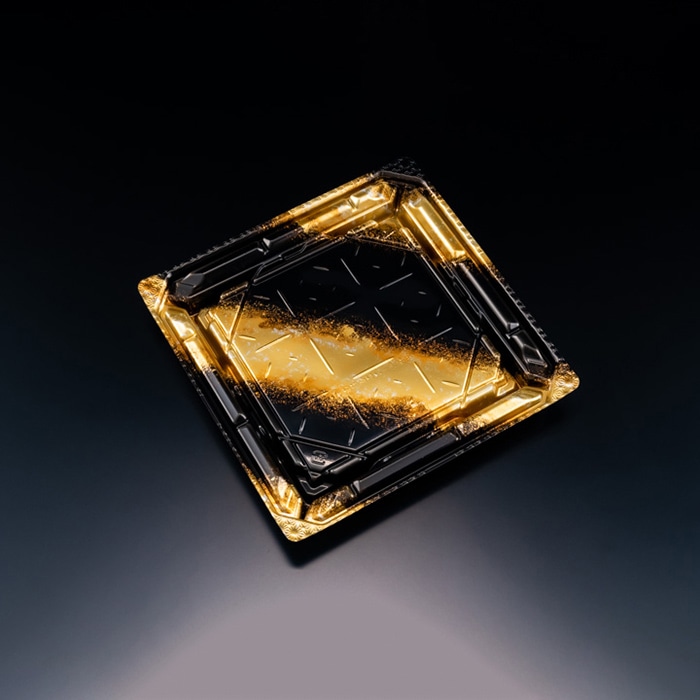 リスパック 寿司容器　バイオPS　美枠寿司　本体 3-3B FAPR432　しょうえい金 50枚/袋（ご注文単位12袋）【直送品】