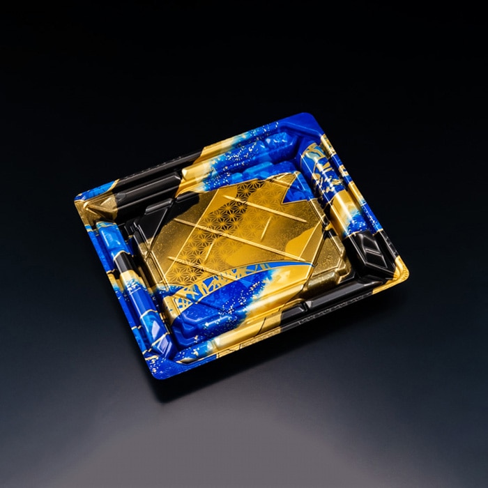 リスパック 寿司容器　バイオPS　美枠寿司　本体 2-3B FAPR254　せんれい青 50枚/袋（ご注文単位16袋）【直送品】