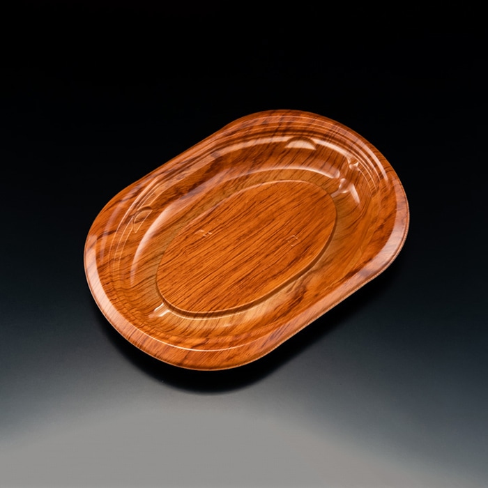 リスパック 惣菜容器　バイオデリカサラエル　本体 D24　B RHBL208　K-とちのき 50枚/袋（ご注文単位12袋）【直送品】