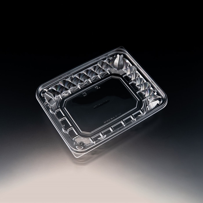 リスパック 惣菜容器　バイオアソートケース　本体 24-20B（38） PBPU911　クリアー 50枚/袋（ご注文単位8袋）【直送品】