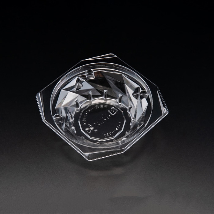 リスパック 惣菜容器　バイオキラカク　本体 11-35B PBPV031　クリアー 50枚/袋（ご注文単位32袋）【直送品】