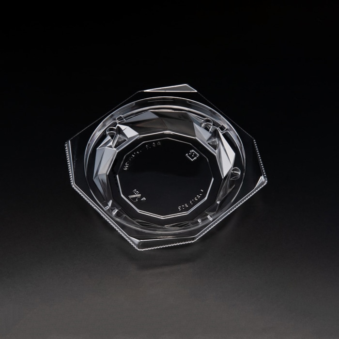 リスパック 惣菜容器　バイオキラカク　本体 13-25B PBPV171　クリアー 50枚/袋（ご注文単位24袋）【直送品】