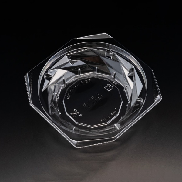 リスパック 惣菜容器　バイオキラカク　本体 13-35B PBPV191　クリアー 50枚/袋（ご注文単位24袋）【直送品】