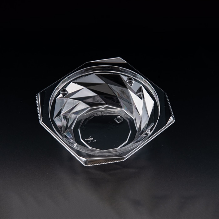 リスパック 惣菜容器　バイオキラカク　本体 13-45B PBPV211　クリアー 50枚/袋（ご注文単位24袋）【直送品】