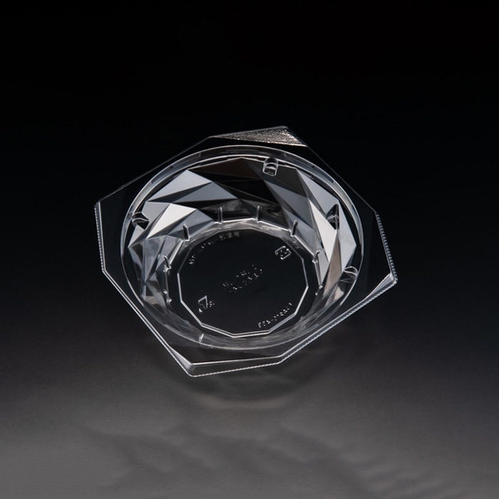 リスパック 惣菜容器　バイオキラカク　本体 15-45B PBPV371　クリアー 50枚/袋（ご注文単位18袋）【直送品】