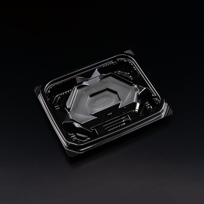 リスパック 刺身容器　バイオ流派　本体 15-12B　盛 FAPK041　黒 50枚/袋（ご注文単位24袋）【直送品】