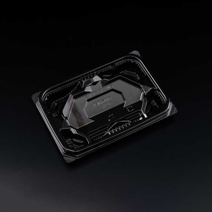 リスパック 刺身容器　バイオ流派　本体 17-12B　盛 FAPK111　黒 50枚/袋（ご注文単位24袋）【直送品】