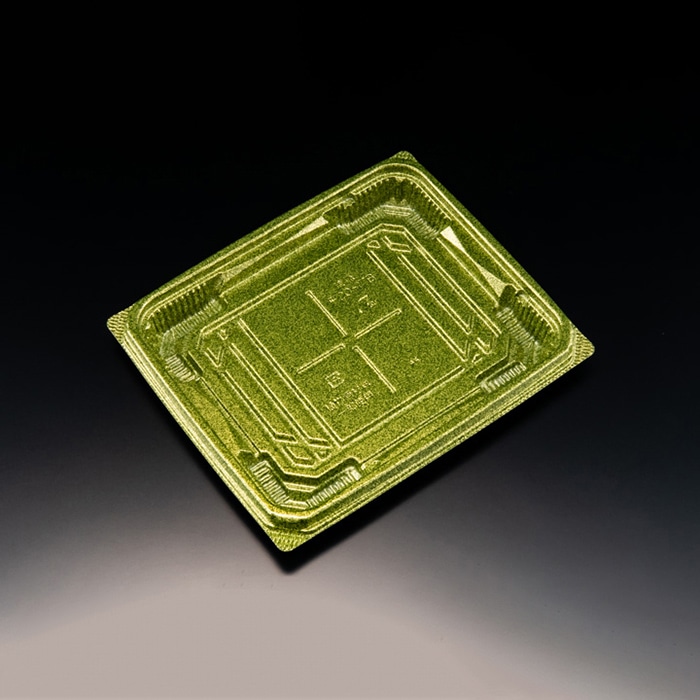 リスパック 刺身容器 バイオ流派 本体 20-17B 平 FAPK515 ステラグリーン 50枚/袋(ご注文単位12袋)【直送品】