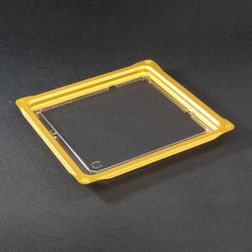 リスパック 惣菜容器 バイオカップキューブ 内嵌合蓋 15-TC 金 50枚/袋(ご注文単位12袋)【直送品】