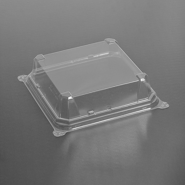 リスパック お重容器 バイオデリカ 枠重 スマート嵌合高蓋 175 OCH クリアー防曇 50枚/袋(ご注文単位18袋)【直送品】