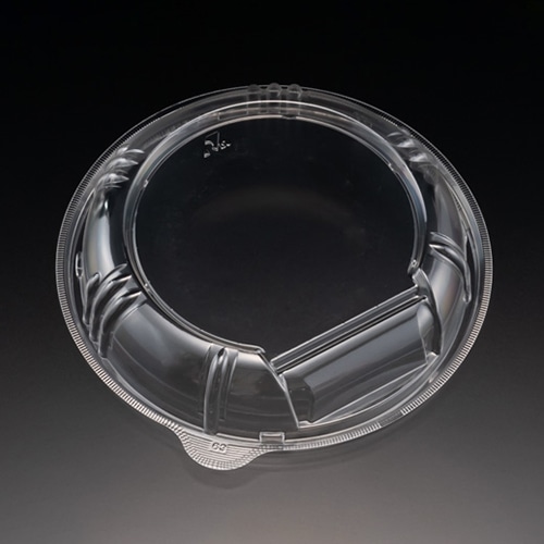 リスパック 丼容器　バイオのぞみ　内嵌合蓋 丸180　OC内 クリアー防曇 50枚/袋（ご注文単位12袋）【直送品】