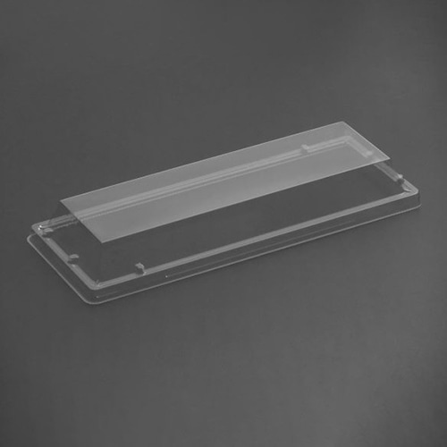 リスパック 寿司容器　豪華折　外嵌合蓋 1-5　OC クリアー防曇 50枚/袋（ご注文単位14袋）【直送品】