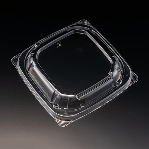 リスパック 丼容器　バイオのぞみ　外嵌合蓋 角160　OC外 クリアー防曇 50枚/袋（ご注文単位18袋）【直送品】