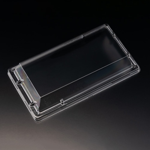 リスパック 刺身容器　豪華折　外嵌合蓋 18-10　OC クリアー防曇 50枚/袋（ご注文単位20袋）【直送品】