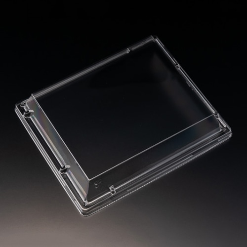 リスパック 刺身容器　豪華折　外嵌合蓋 18-15　OC クリアー防曇 50枚/袋（ご注文単位12袋）【直送品】