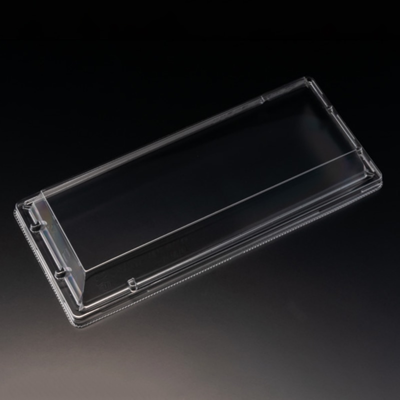 リスパック 刺身容器　豪華折　外嵌合蓋 23-10　OC クリアー防曇 50枚/袋（ご注文単位16袋）【直送品】