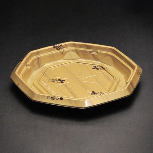 リスパック 丼容器　バイオのぞみ　本体 八角210B K-ウォール金 50枚/袋（ご注文単位8袋）【直送品】