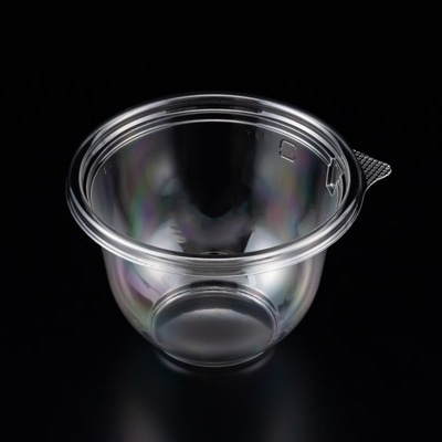 リスパック デザート容器 バイオカップ ベルル 本体 1号 B クリアー防曇 PBPM607 50枚/袋（ご注文単位20袋）【直送品】