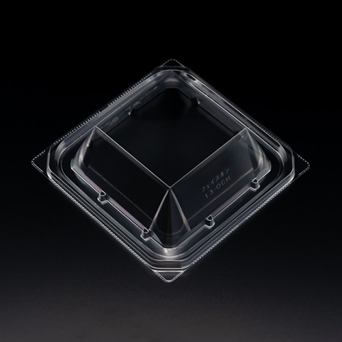 リスパック サラダ容器 バイオ フェイスオン 内外嵌合蓋 13-OCH PBPY149 50枚/袋(ご注文単位18袋)【直送品】