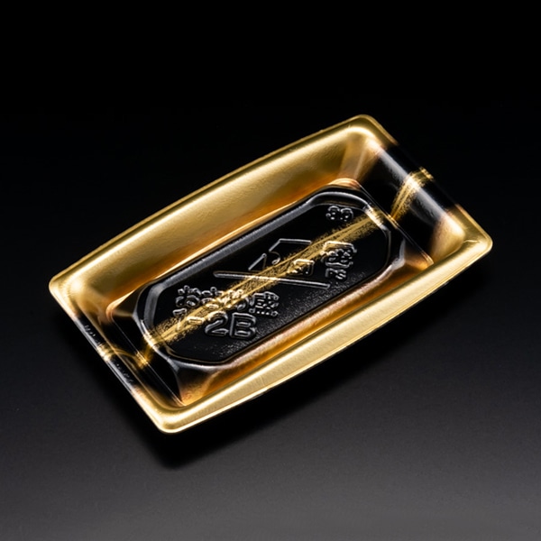 リスパック 寿司容器 おさめ盛 本体 1-2B せいえい金 RSAN032 50枚/袋（ご注文単位21袋）【直送品】