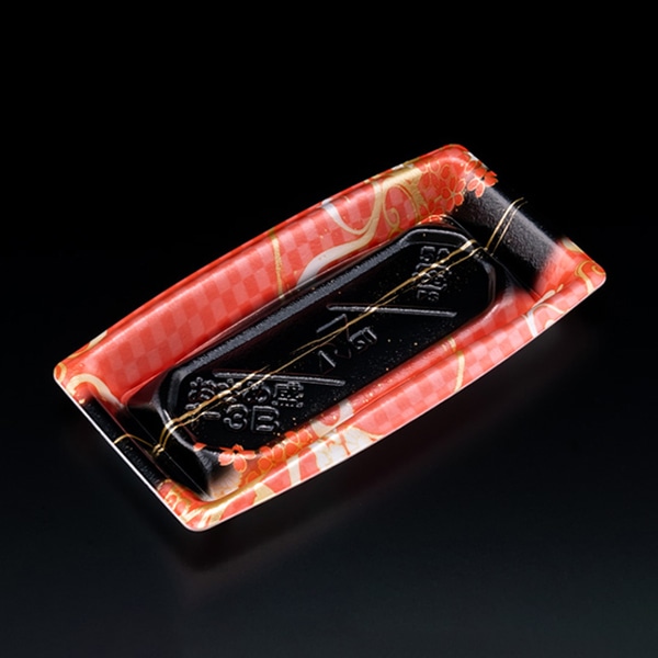 リスパック 寿司容器 おさめ盛 本体 1-3B おとわピンク RSAN065 50枚/袋（ご注文単位16袋）【直送品】