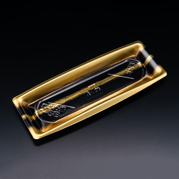 リスパック 寿司容器 おさめ盛 本体 1-5B せいえい金 RSAN132 50枚/袋(ご注文単位14袋)【直送品】