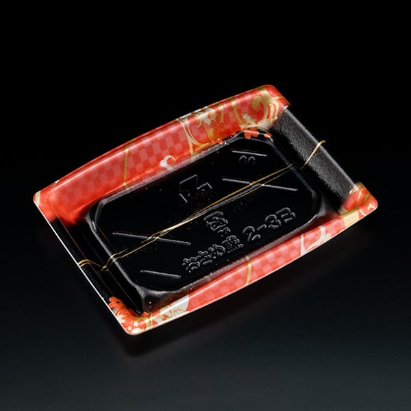 リスパック 寿司容器 おさめ盛 本体 2-3B おとわピンク RSAN335 50枚/袋(ご注文単位12袋)【直送品】