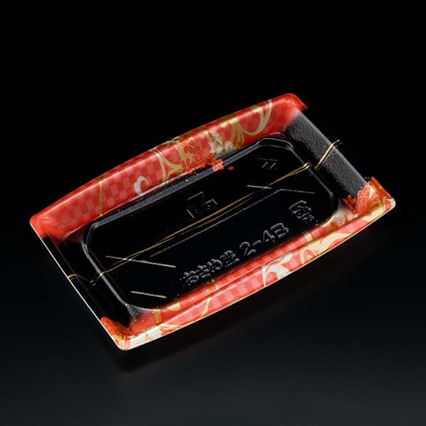 リスパック 寿司容器 おさめ盛 本体 2-4B おとわピンク RSAN365 50枚/袋(ご注文単位12袋)【直送品】