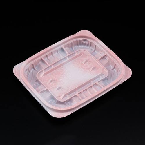 リスパック 惣菜容器 バイオ ホットリデュー 本体 230B K-ふく桃 RHRD091 50枚/袋（ご注文単位32袋）【直送品】