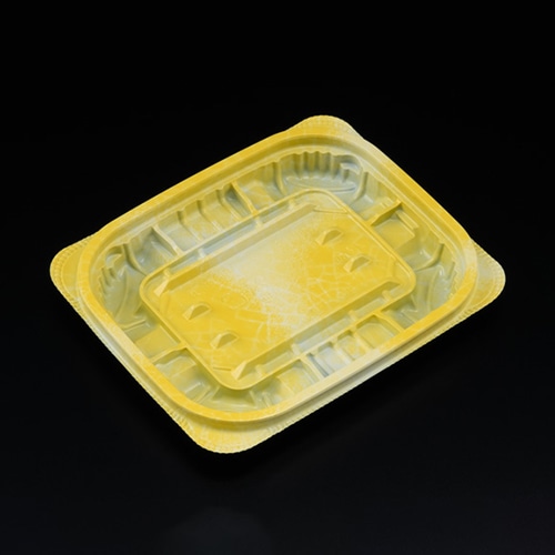 リスパック 惣菜容器 バイオ ホットリデュー 本体 230B K-ふく黄 RHRD092 50枚/袋（ご注文単位32袋）【直送品】