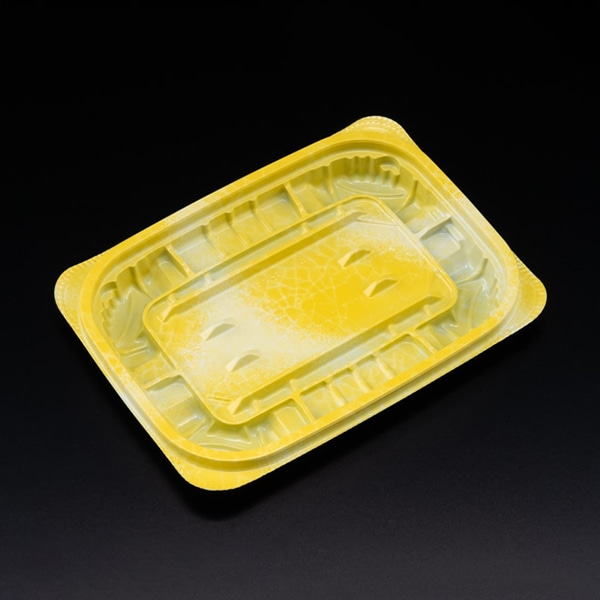 リスパック 惣菜容器 バイオ ホットリデュー 本体 255B K-ふく黄 RHRD152 50枚/袋(ご注文単位32袋)【直送品】