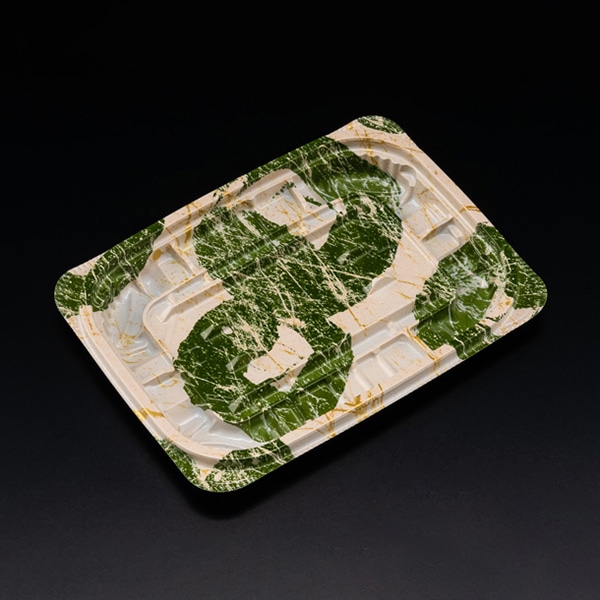 リスパック 惣菜容器 バイオ ホットリデュー 本体 255B K-とう緑 RHRD154 50枚/袋(ご注文単位32袋)【直送品】